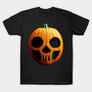 Scary Halloween Pumpkin Art T-Shirt